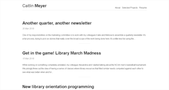 Desktop Screenshot of caitlinmeyer.com